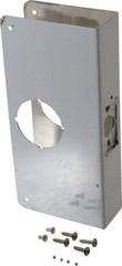 Don-Jo - 4-1/4" Wide x 9" High, Stainless Steel, Door Reinforcer - 1-3/4" Thick Door, 2-3/4" Backset - Americas Industrial Supply