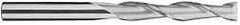 SGS - 5/8", 3" LOC, 5/8" Shank Diam, 6" OAL, 2 Flute, Solid Carbide Square End Mill - Single End, Uncoated, Spiral Flute, 30° Helix, Centercutting, Right Hand Cut, Right Hand Flute, Series 3EL - Americas Industrial Supply