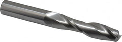 SGS - 3/4", 3" LOC, 3/4" Shank Diam, 6" OAL, 2 Flute, Solid Carbide Square End Mill - Single End, Uncoated, Spiral Flute, 30° Helix, Centercutting, Right Hand Cut, Right Hand Flute, Series 3EL - Americas Industrial Supply