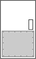 Don-Jo - 28" Long x 42" High Armor Plate - Stainless Steel - Americas Industrial Supply