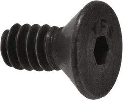 Value Collection - #6-32 UNC Hex Socket Drive, 82° Flat Screw - Alloy Steel, Black Oxide Finish, Fully Threaded, 5/16" OAL - Americas Industrial Supply