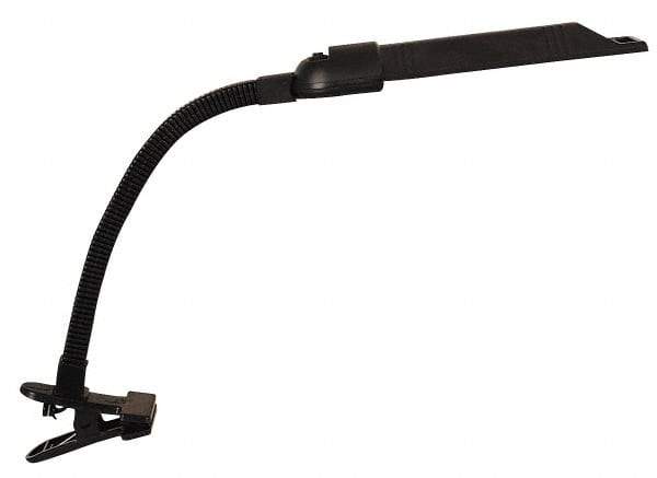 Value Collection - 25 Inch, Gooseneck, Clamp, Floor and Hook Mounted, Spike, Fluorescent, Black, Desk Light - 13 Watt, Nonmagnifying - Americas Industrial Supply