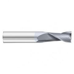 31/64 Dia. x 3 Overall Length 2-Flute Square End Solid Carbide SE End Mill-Round Shank-Center Cut-TiCN - Americas Industrial Supply