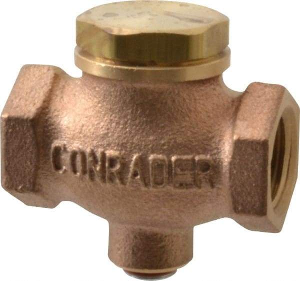 Conrader - 3/8" Bronze Check Valve - Inline, FNPT x FNPT - Americas Industrial Supply