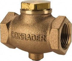 Conrader - 3/4" Bronze Check Valve - Inline, FNPT x FNPT - Americas Industrial Supply