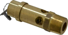 Conrader - 3/4" Inlet, ASME Safety Relief Valve - 125 Max psi, Brass, 504 Cubic' per Min - Americas Industrial Supply