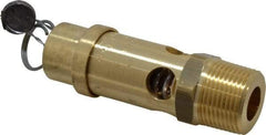 Conrader - 3/4" Inlet, ASME Safety Relief Valve - 150 Max psi, Brass, 595 Cubic' per Min - Americas Industrial Supply