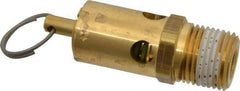 Conrader - 1/2" Inlet, ASME Safety Relief Valve - 125 Max psi, Brass, 232 Cubic' per Min - Americas Industrial Supply