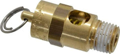 Conrader - 1/4" Inlet, ASME Safety Relief Valve - 60 Max psi, Brass, 61 Cubic' per Min - Americas Industrial Supply