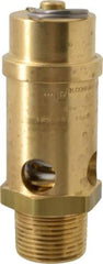 Conrader - 1" Inlet, ASME Safety Relief Valve - 125 Max psi, Brass, 1,053 Cubic' per Min - Americas Industrial Supply