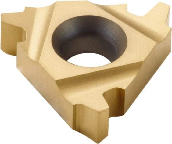 Seco - 22EL External Left Hand Trapez Laydown Threading Insert - Grade CP500, TiAlN/TiN Coated Carbide, 12.7mm Inscribed Circle - Americas Industrial Supply