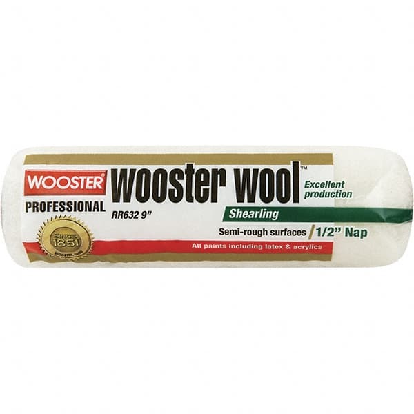 Wooster Brush - 1/2" Nap, 14" Wide Paint Roller - Semi-Rough Texture, Synthetic Knit - Americas Industrial Supply