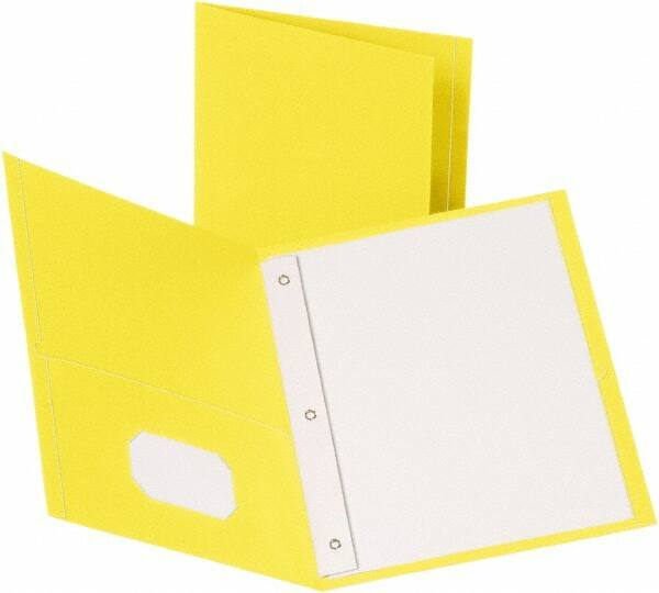 OXFORD - 8-1/2" Long x 11" Wide Pocket - Yellow - Americas Industrial Supply