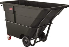Suncast - 1,300 Lb Load Capacity, 33 Bushels, 1-1/2 Cu Yd, Polyethylene Tilt Truck - 41.28" Wide x 85.87" Long x 47.89" High, Matte Gray - Americas Industrial Supply