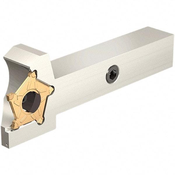 Iscar - 24N100PENTA Grade IC807G, 1mm Cutting Width Carbide Grooving Insert - 3.5mm Max Depth of Cut, 0.06mm Corner Radius, TiAlN/AlTiN/TiN Finish - Americas Industrial Supply