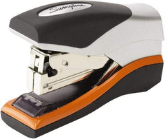 Swingline - 40 Sheet Half Strip Stapler - Silver/Orange/Black - Americas Industrial Supply