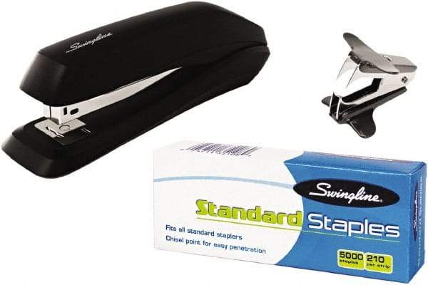 Swingline - 15 Sheet Full Strip Desktop Stapler - Black - Americas Industrial Supply