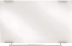 ICEBERG - 36" High x 48" Wide Dry Erase - Glass, Includes Marker, Eraser & Rail & Mounting Kit - Americas Industrial Supply