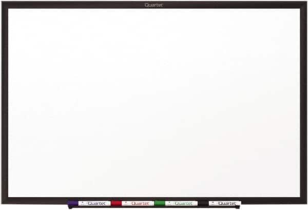 Quartet - 48" High x 96" Wide Dry Erase - Porcelain, Includes Dry Erase Markers & Mounting Hardware - Americas Industrial Supply