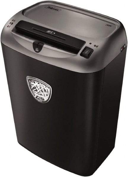 FELLOWES - 7/32" Strip, 14 Sheet Strip Cut Personal Shredder - 15-11/16" Long x 11-5/16" Wide x 18-13/16" High, Level 2 Security, 7 Gal Wastebasket - Americas Industrial Supply