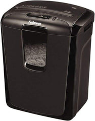 FELLOWES - 5/32" x 2" Strip, 8 Sheet Cross Cut Personal Shredder - 9-11/16" Long x 13-3/8" Wide x 15-3/8" High, Level 3 Security, 4 Gal Wastebasket - Americas Industrial Supply