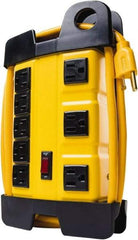 Woods PRO - 6 Outlets, 125 Volts, 15 Amps, 10' Cord, Power Outlet Strip - Keyhole Mount, 5-15 NEMA Configuration, 14-3/4" Strip, cULus - Americas Industrial Supply