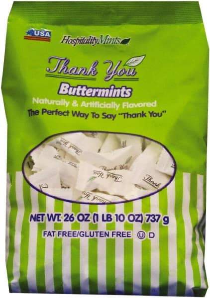 Hospitality Mints - Candy - Thank You Buttermints Candies, 26 oz Bag - Americas Industrial Supply