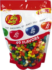 Jelly Belly - Candy - Candy, 49 Assorted Flavors, 2lb Bag - Americas Industrial Supply