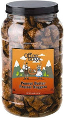 Office Snax - Pretzel - Pretzel Assortment, Peanut Butter, 44oz, Canister - Americas Industrial Supply
