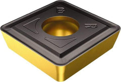 Sandvik Coromant - SPMT12 BR Grade 3210 Carbide Turning Insert - TiCN/AI2O3/TiN Finish, 90° Square, 12.65mm Inscr Circle, 4mm Thick, 3/64" Corner Radius - Americas Industrial Supply