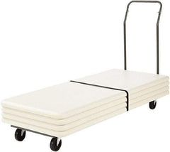 ALERA - 600 Lb Capacity Steel Folding Table Cart - Steel Deck, 20-3/4" OAW, 75-3/8" Platform Length x 8" Platform Height, Steel Casters - Americas Industrial Supply