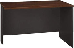 Bush Business Furniture - Laminate Over Wood Return/Bridge Shell Desk - 47-3/4" Wide x 23-3/8" Deep x 29-7/8" High, Hansen Cherry & Graphite Gray - Americas Industrial Supply