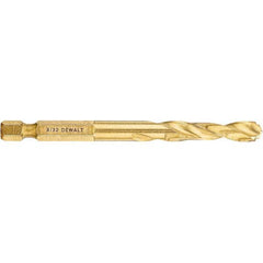 DeWALT - 9/32" High Speed Steel, 135° Point, Straight Shank Maintenance Drill Bit - Americas Industrial Supply