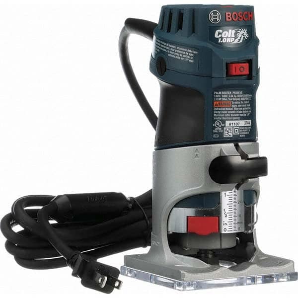 Bosch - Router Kits Router Type: D-Handle Speed (RPM): 15000-30000 - Americas Industrial Supply