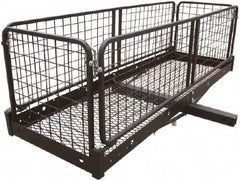 Erickson Manufacturing - Steel Folding Cargo Carrier - 20" Wide x 60.0" Long, Black, For Use with 2" Receivers - Americas Industrial Supply