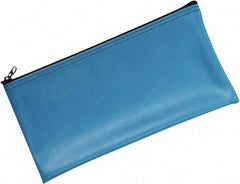 MMF - 1 Compartment, 11" Wide x 6" High x 9/16" Deep, Wallet Bag - Vinyl, Marine Blue - Americas Industrial Supply