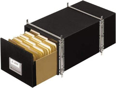 BANKERS BOX - 1 Compartment, 17" Wide x 11-1/8" High x 25-1/2" Deep, Storage Box - Steel Frame, Black - Americas Industrial Supply