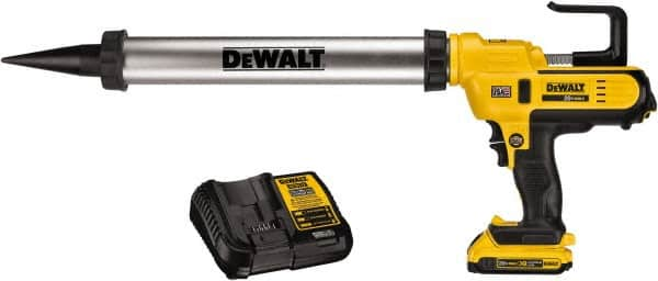 DeWALT - 29 oz Full Barrel Battery Caulk/Adhesive Applicator - Use with 10 to 20 oz Sausage Packs - Americas Industrial Supply