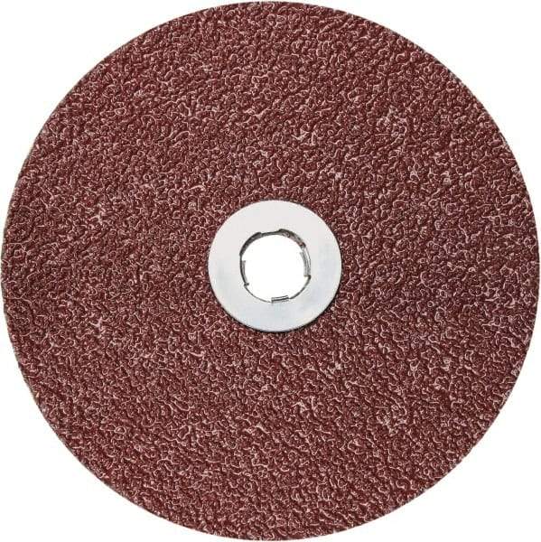 3M - 5" Disc Diam, 36 Grit, Ceramic Quick Change Disc - Type GL Attaching System, Coated, 12,000 RPM, 782C Series - Americas Industrial Supply