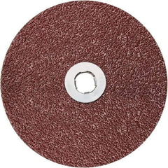 3M - 5" Disc Diam, 36 Grit, Ceramic Quick Change Disc - Type GL Attaching System, Coated, 12,000 RPM, 782C Series - Americas Industrial Supply