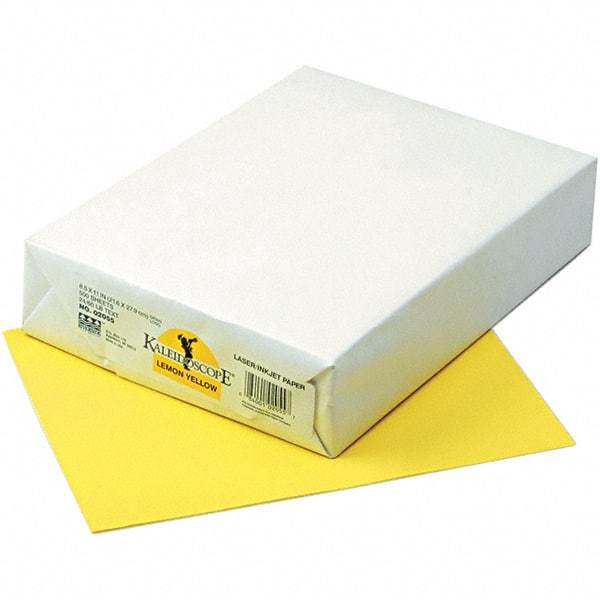 Pacon - 8-1/2" x 11" Lemon Yellow Colored Copy Paper - Use with Laser Printers, Copiers, Inkjet Printers - Americas Industrial Supply