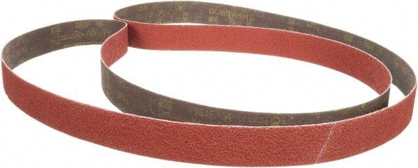 3M - 3/4" Wide x 18" OAL, 120 Grit, Aluminum Oxide Abrasive Belt - Aluminum Oxide, Coated, XF Weighted Cloth Backing, Series 384F - Americas Industrial Supply