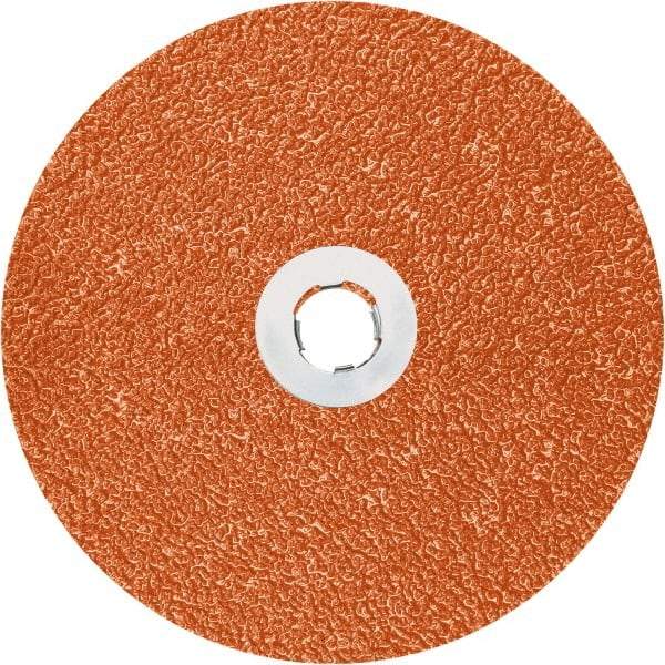 3M - 7" Diam 7/8" Hole 36+ Grit Fiber Disc - Ceramic, 8,600 Max RPM, Series 787C - Americas Industrial Supply