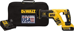 DeWALT - 20V, 0 to 2,900 SPM, Cordless Reciprocating Saw - 1-1/8" Stroke Length, 14-1/2" Saw Length, 1 Lithium-Ion Battery Included - Americas Industrial Supply