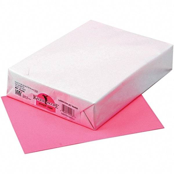 Pacon - 8-1/2" x 11" Hyper Pink Colored Copy Paper - Use with Laser Printers, Copiers, Inkjet Printers - Americas Industrial Supply