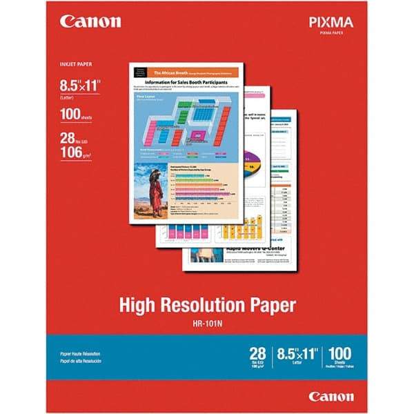 Canon - 8-1/2" x 11" White Photo Paper - Use with Canon Pixma Printers - Americas Industrial Supply