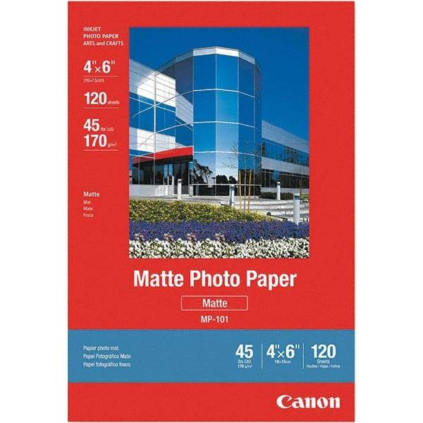 Canon - 4" x 6" White Photo Paper - Use with Canon Pixma Printers - Americas Industrial Supply