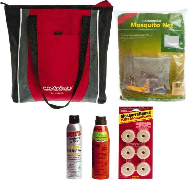 PRO-SAFE - Emergency Preparedness Kits Type: Zika Prevention Kit Contents: Insect Repellent; Permethrin Spray; Mosquito Bed Net; Standing Water Treatment Tablets - Americas Industrial Supply