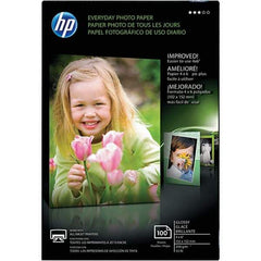 Hewlett-Packard - 4" x 6" White Photo Paper - Use with Inkjet Printers - Americas Industrial Supply