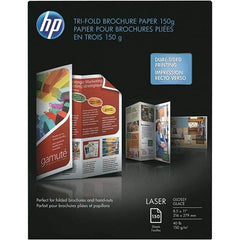 Hewlett-Packard - 8-1/2" x 11" White Brochure Paper - Use with Laser Printers - Americas Industrial Supply